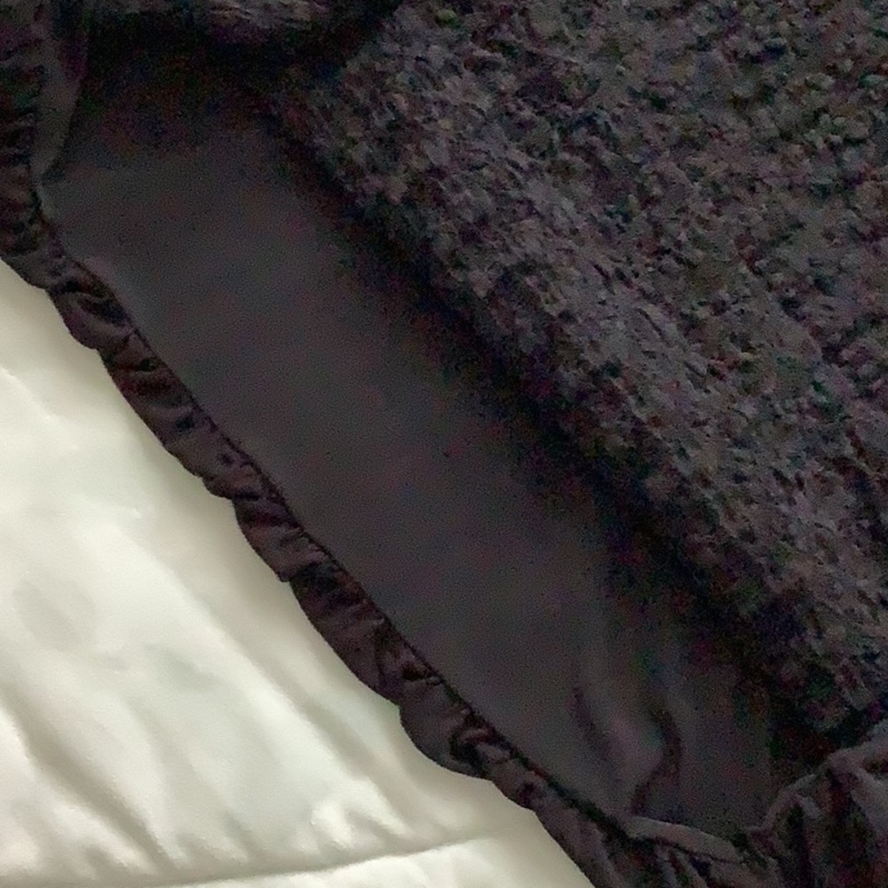 Free People Free Flowing Black Jersey Knit Blouson Tank with Open Lace Back - Picture 9 of 11